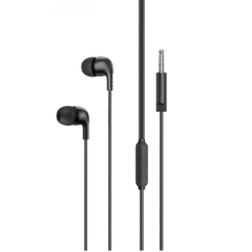 Навушники дротові вакуумні Borofone BM83 Craft AUX з мікрофоном чорний