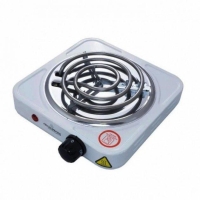 Настільна електроплита спіральна 1 конфорка Crownberg СВ-3740 метал 1000 Вт білий