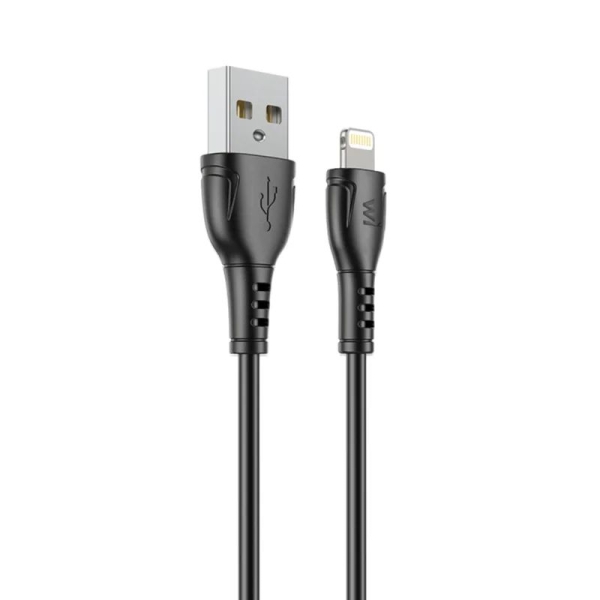 Кабель Wibrand Boa PVC charging data cable for iP 1m Black new
