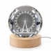 Нічний LED Crystal Ball USB Колесо огляду 8 см прозорий Нічний LED Crystal Ball USB Колесо огляду 8 см прозорий