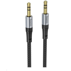 Аудiокабель HOCO UPA26 3.5mm male to 3.5mm male, nylon braid, 1m, Black new