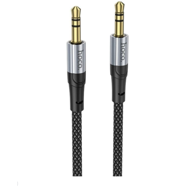 Аудiокабель HOCO UPA26 3.5mm male to 3.5mm male, nylon braid, 1m, Black new