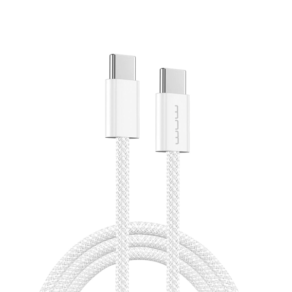 Кабель Type-C/Type-C 1 м WUW X200 60 Вт білий