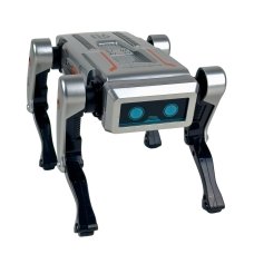 Робот-собака на радіокеруванні 29 см AI Robot на акумуляторі світлові та звукові ефекти сірий