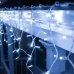 Світлодіодна гірлянда-бахрома вулична білий дріт 120 LED Magic Lights ліхтарики з мерехтінням 4 м білий