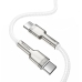 Кабель Type-C/Type-C 1 м Baseus Cafule Series Metal 100 Вт 5 А білий