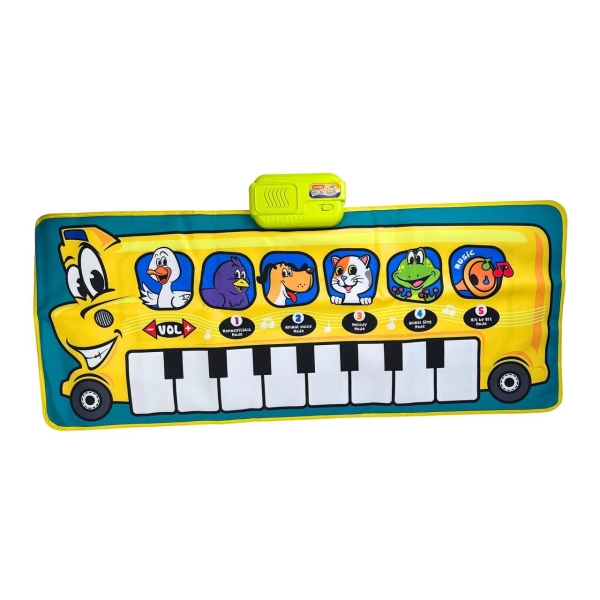 Дитячий килимок ігровий розвивальний Piano Music Mat 757-05 музичний 100 х 40 см різнобарвний