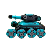 Танк на радіокеруванні 26 см KT908A на акумуляторі стрільба кулями звукові та світлові ефекти блакитний