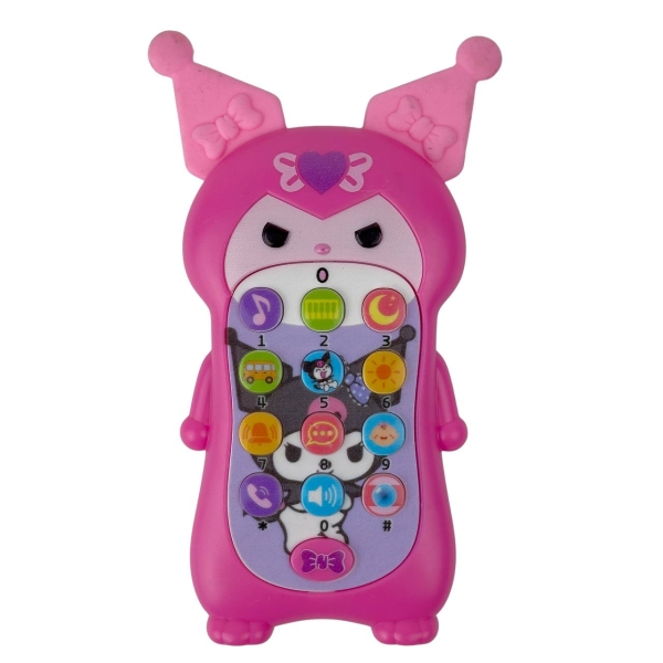 Інтерактивна іграшка телефон 626-35 Куромі зі звуковими та світловими ефектами 16 см рожевий
