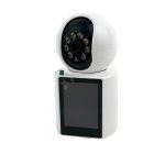 Камера відеоспостереження IP V1-30 Wi-Fi відеоняня бездротова поворотна з мікрофоном та пультом виклику білий