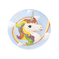 / Тарелки одноразовые картон Единорог 10 шт СР9056