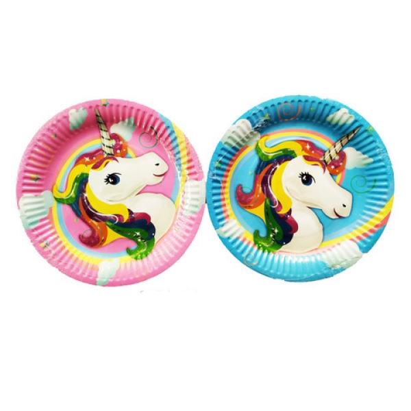 / Тарілки ООПТ "Єдиноріг" одноразові 23.5 см, 10шт