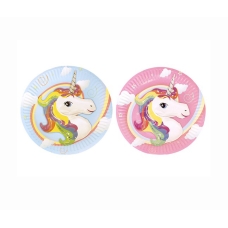 / Тарілки ООПТ одноразові Єдиноріг 18.5 см, 10шт