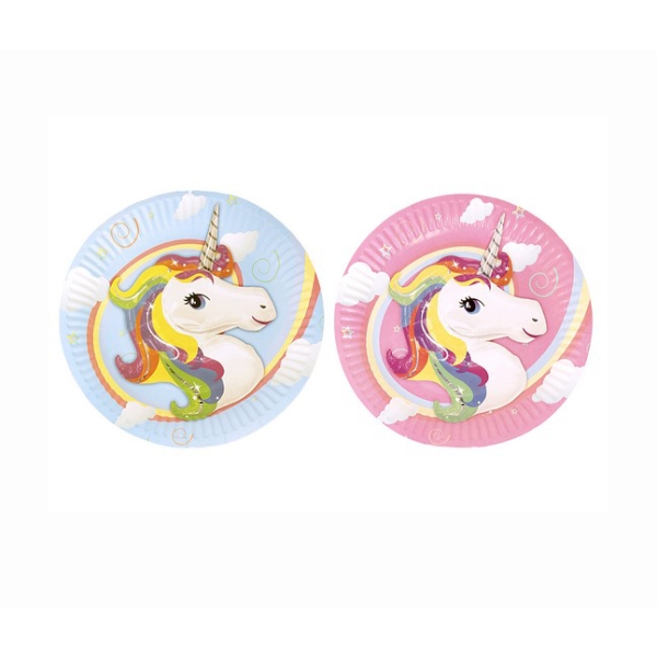 / Тарілки ООПТ одноразові Єдиноріг 18.5 см, 10шт