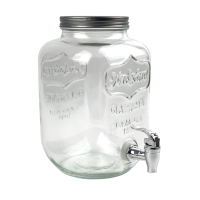 Лимонадниця з краном Viva 4 л скло прозорий