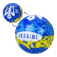 М'яч футбольний №5 Ukraine EN-3328 блакитний з жовтим