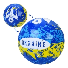 М'яч футбольний №5 Ukraine EN-3328 блакитний з жовтим