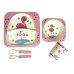 / Набір посуду ООПТ CP7208 Bamboo kids set 5 предметів, рожевий