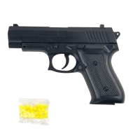 Дитячий пістолет 1918 з кулями 17 см чорний