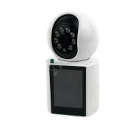 Камера відеоспостереження IP V1-30 Wi-Fi відеоняня бездротова поворотна з мікрофоном та пультом виклику білий