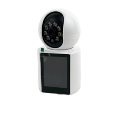 Камера відеоспостереження IP V1-30 Wi-Fi відеоняня бездротова поворотна з мікрофоном та пультом виклику білий
