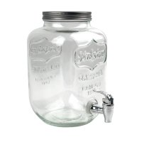 Лимонадниця з краном Viva 4 л скло прозорий