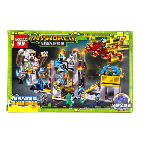 Конструктор Minecraft DD2412 My World 50-57 деталей мікс