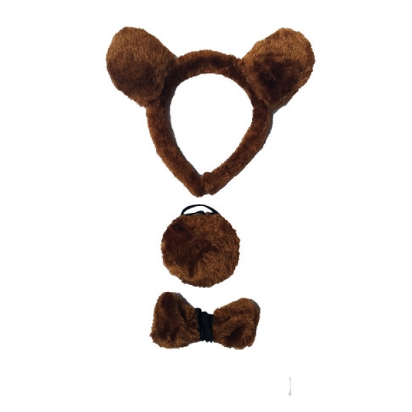 / Костюм мишка (ушки,хвост,бант) коричневый цвет