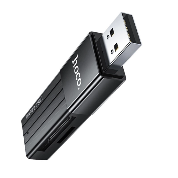 Кардрідер HOCO HB20 Mindful 2-in-1card reader(USB2.0) Black new