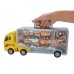Іграшковий набір машинок 7в1 Будівельний автовоз Автопром PS006-4 пластик 35 см жовтий
