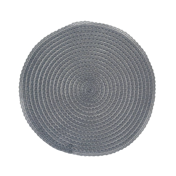 Килимок сервірувальний Empire EM4225 Рон круглий 38 см сірий