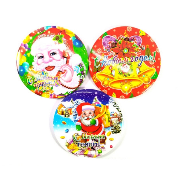 / Магнит "C Новым Годом" D-2 Круглый