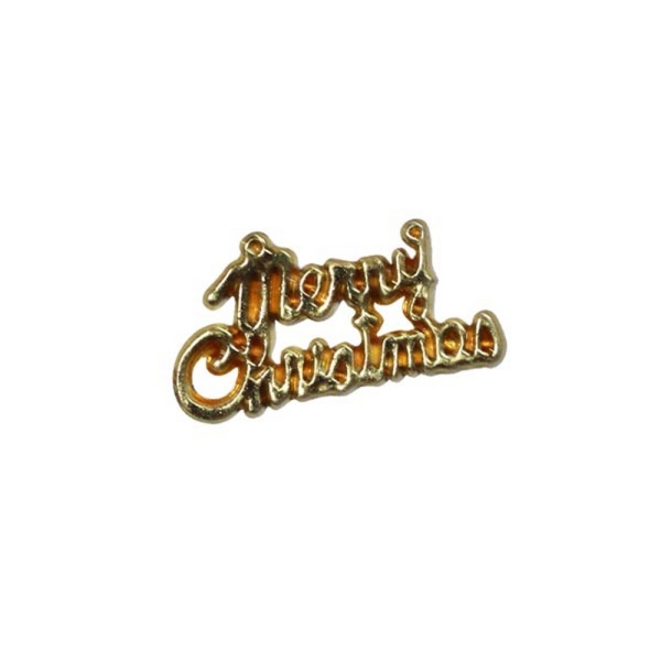 / Новорічна мішура тег Merry Christmas (2,5х1см) 500 шт\уп