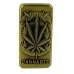 Запальничка бензинова Cannabis 2-111 кремнієвий підпал метал золотистий
