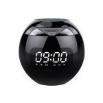 Колонка портативна з годинником Kimiso KMS-K12 Bluetooth LED чорний