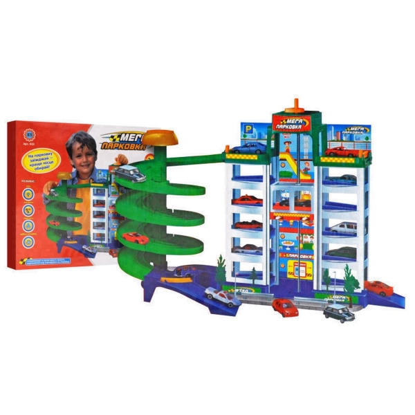 Іграшковий набір Паркінг Metr+ 922R 6 поверхів зелений з блакитним