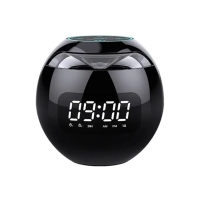 Колонка портативна з годинником Kimiso KMS-K12 Bluetooth LED чорний