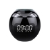 Колонка портативна з годинником Kimiso KMS-K12 Bluetooth LED чорний