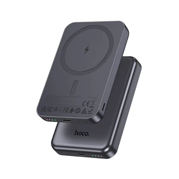 Універсальна мобільна батарея 5000 mAh Hoco J160 Magnetic 10 W повербанк сірий
