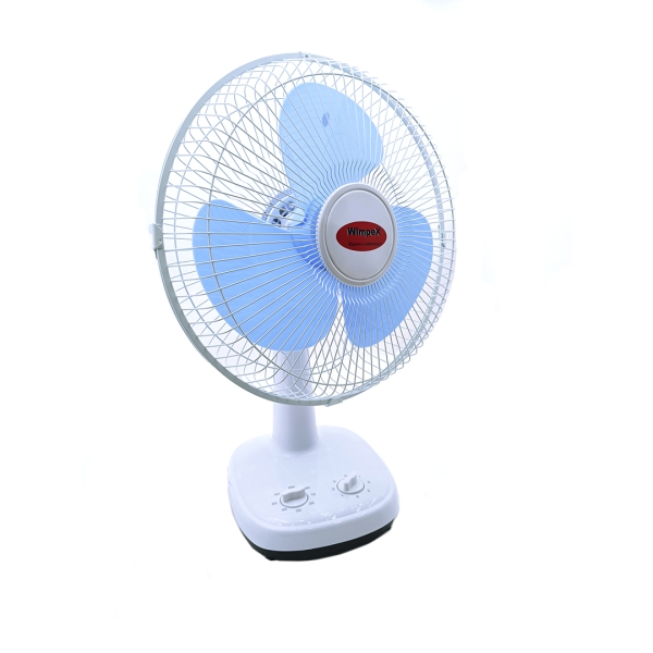 Вентилятор настільний Wimpex WX-1203 діаметр 30 см білий з блакитним