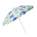 Пляжна садова парасолька 2.5 м Best-13 Метелики Anti-UV з нахилом білий з блакитним