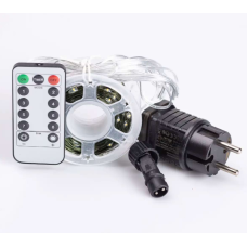 Гірлянда Роса нитка 2000 LED довжина 200 м з пультом від мережі зелена, білий new