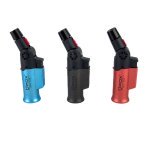 Запальничка-пальник газова Fox 1075 п'єзоелектричний підпал пластик мікс