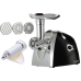 М'ясорубка електрична Vilgrand V203-BRMG з додатковими насадками 2000 Вт чорний зі сріблястим