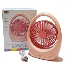 Вентилятор портативний DianDi SQ2235A діаметр 7 см рожевий