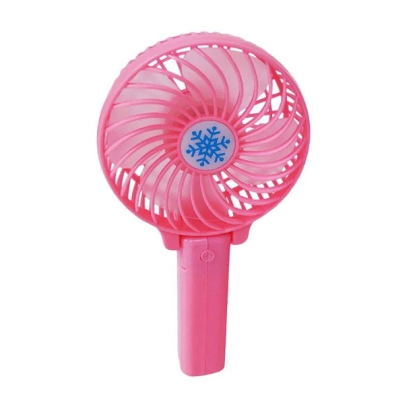 Вентилятор портативний Handy Mini Fan діаметр 10 см рожевий