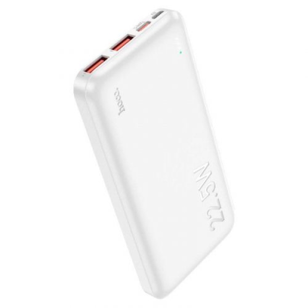 Універсальна мобільна батарея 10000 mAh Hoco J101 Astute 22.5 W повербанк білий