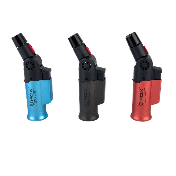 Запальничка-пальник газова Fox 1075 п'єзоелектричний підпал пластик мікс