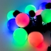 Світлодіодна гірлянда-нитка чорний дріт 20 LED SOFI кулька велика матова 4.5 м мульти