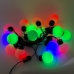 Світлодіодна гірлянда-нитка чорний дріт 20 LED SOFI кулька велика матова 4.5 м мульти